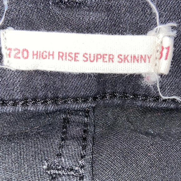 LEVI'S MEN'S JEANS 720 BLACK - W31 L30 - Picture 13 of 13